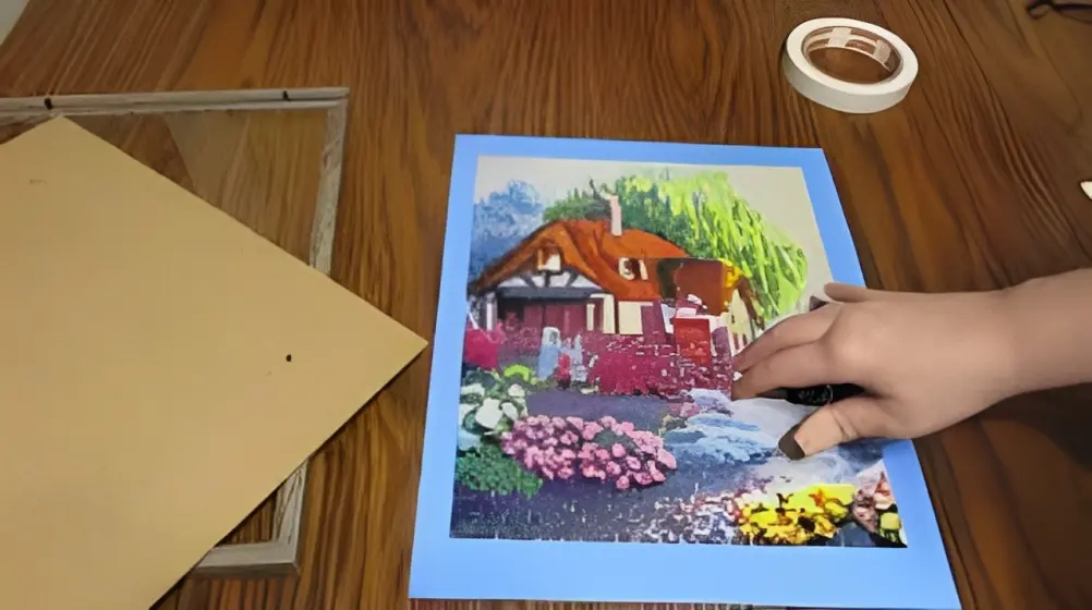 how to display diamond painting without frame