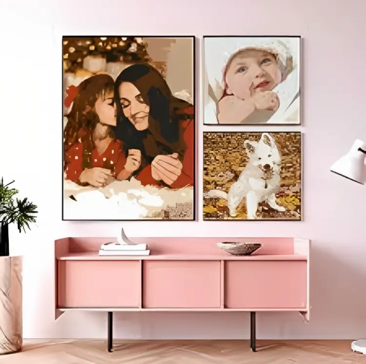 How to create a diamond painting with a photo collage